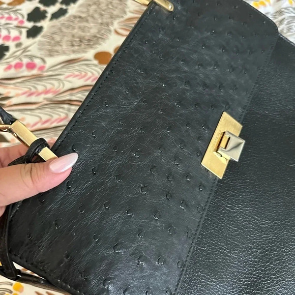 Balenciaga Le Dix Zip Cartable Top Handle Bag Leather and Ostrich Medium - Picture 6 of 13